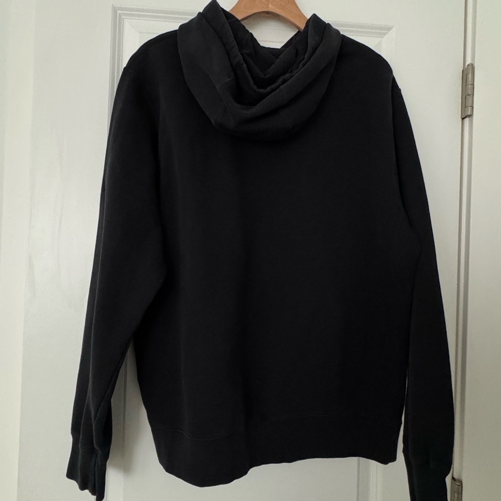 Nike men’s black basic hooded hoodie sweatshirt sweater size large - Picture 3 of 4